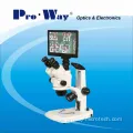 Professional LCD Video Screen Zoom Stereo Microscope